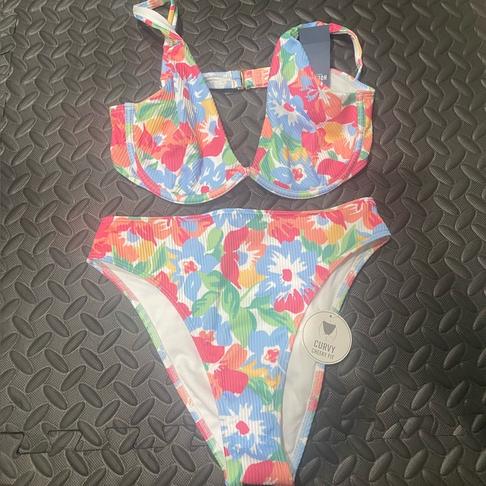 Hollister Colorful Floral bikini set